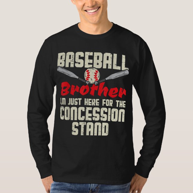 Baseball Brother Concession Ställande familj match T Shirt (Framsida)