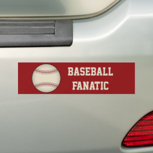Baseball Bumper Sticker Bildekal