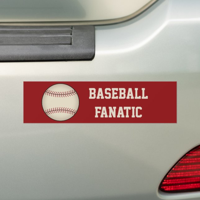 Baseball Bumper Sticker Bildekal (På Bil)