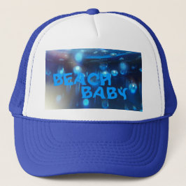 Baseball Cap (Blue BEACH BABY) RFPMDesigns ©️ 2012 Truckerkeps