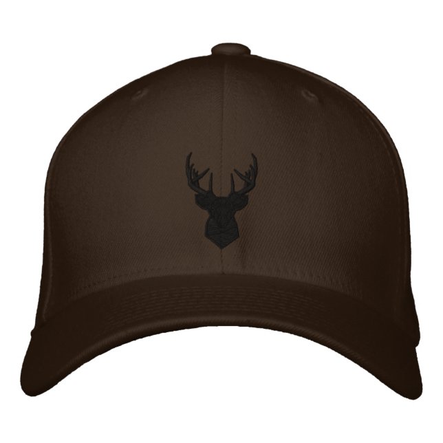Baseball Cap Deer "Hunter" / Baseball Kappe Hirsch Broderad Keps (Framsida)
