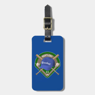Baseball Cap Fladdermöss Diamond Personlig Namn nu Bagagebricka
