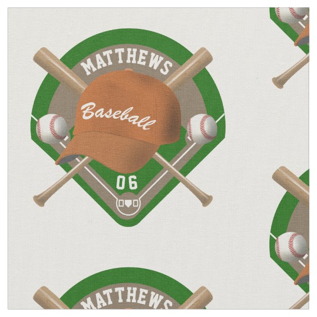 Baseball Cap Fladdermöss Diamond Personlig Namn nu Tyg (Närbild)