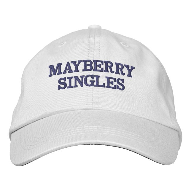 Baseball Cap - Mayberry Singles Broderad Keps (Framsida)