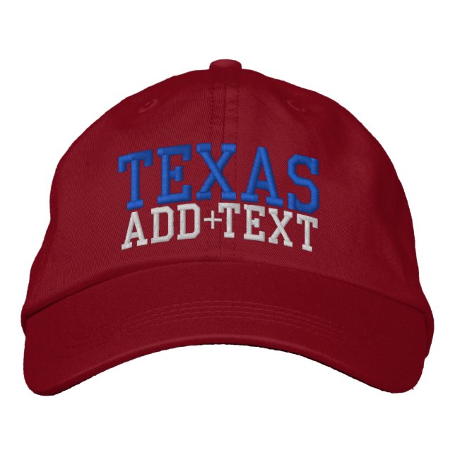 Baseball Cap-TEXAS - SRF Broderad Keps (Framsida)