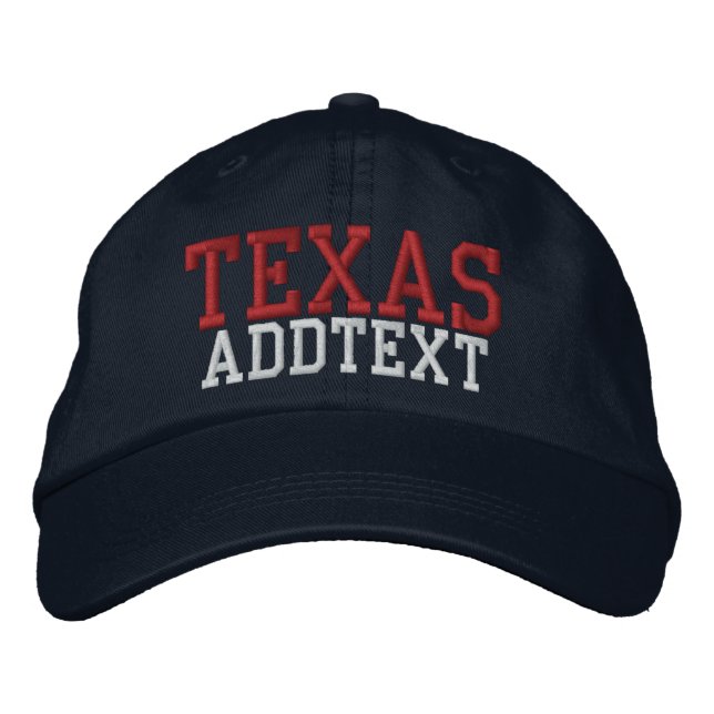 Baseball Cap-TEXAS - SRF Broderad Keps (Framsida)