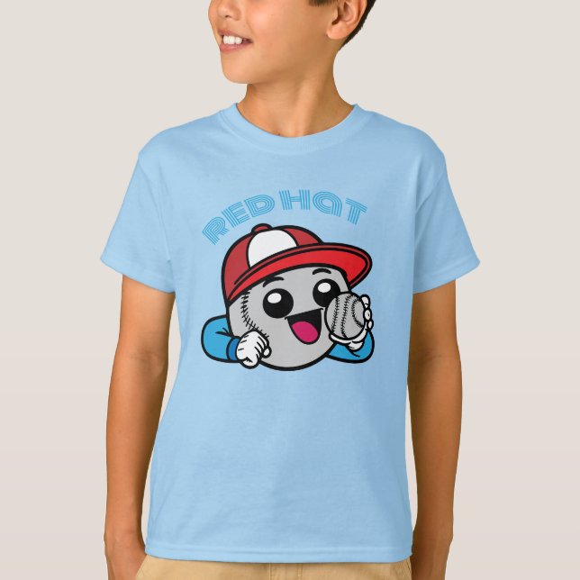 baseball cartoon character t shirt (Framsida)