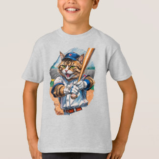 Baseball Cat skrämde kastaren! T Shirt