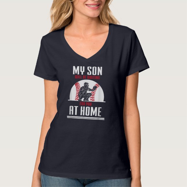 Baseball Catcher idrottsgruppen Coach Gift T Shirt (Framsida)