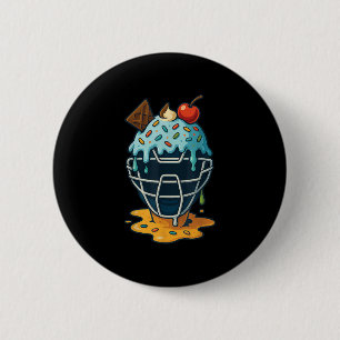 Baseball Catcher Mask Ice Cream Drip Sprinkles Des Knapp
