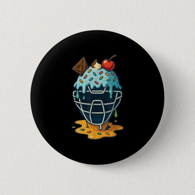 Baseball Catcher Mask Ice Cream Drip Sprinkles Des Knapp (Framsida)