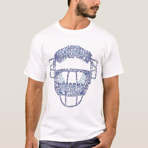 Baseball Catcher Mask Ord Art Tröja