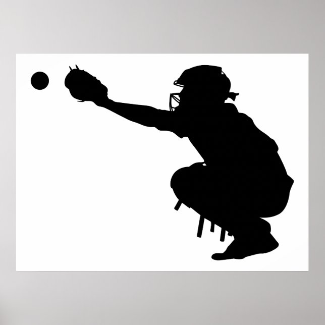Baseball Catcher Poster (Framsidan)