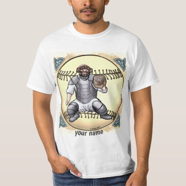 Baseball Catcher T Shirt (Framsida)