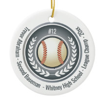 Baseball Champion Player School Silver Grått 