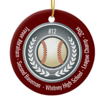 Baseball Champion Player School Silver Grått Red