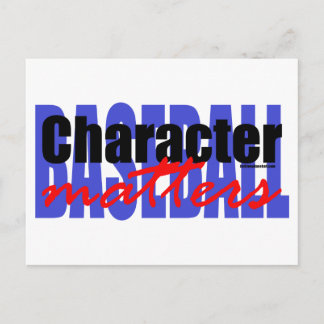 Baseball Character Vykort