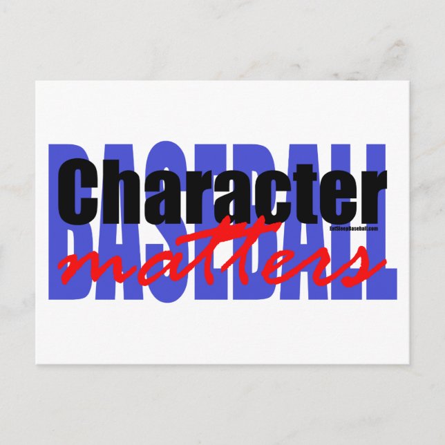 Baseball Character Vykort (Framsida)