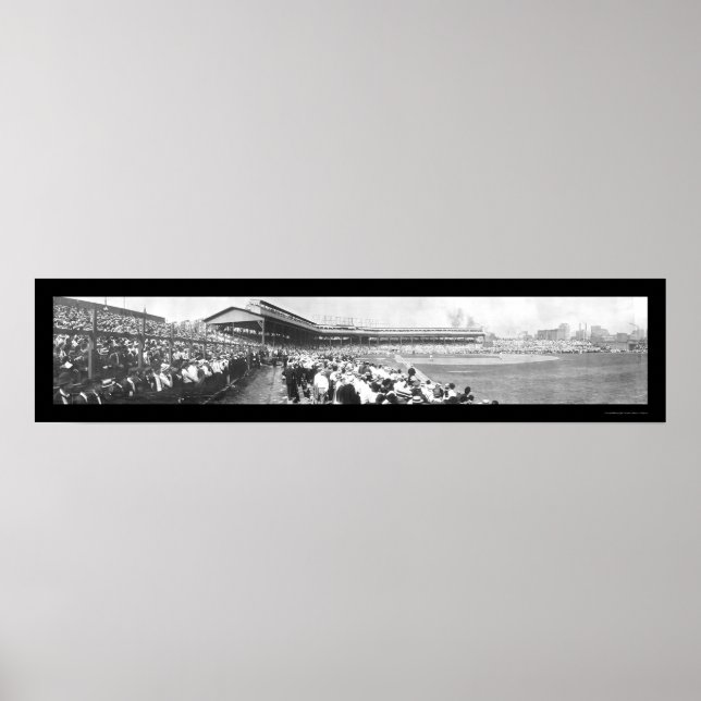 Baseball Chicago Pitt Photo 1908 Poster (Framsidan)