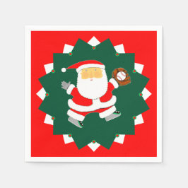 Baseball Christmas Holiday Party Pappersservett