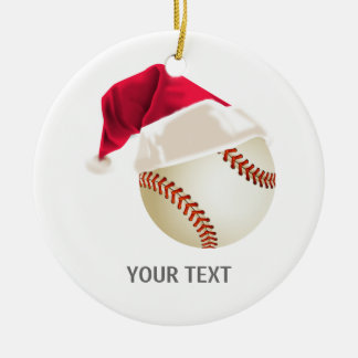 baseball christmas julgransprydnad keramik
