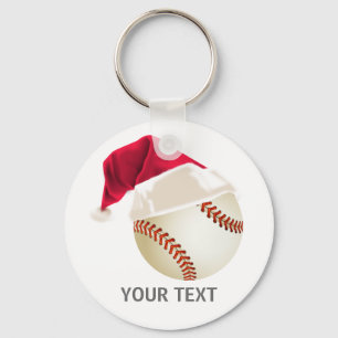 baseball christmas nyckelring