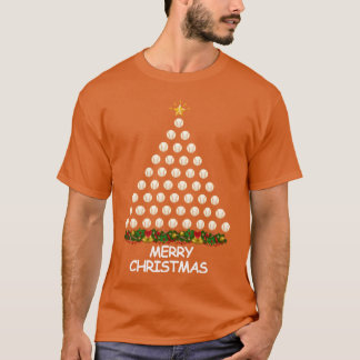 Baseball Christmasree God jul-gåva T Shirt