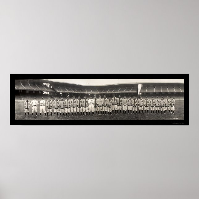 Baseball Cleveland Photo 1910 Poster (Framsidan)