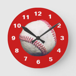 Baseball Clock Rund Klocka