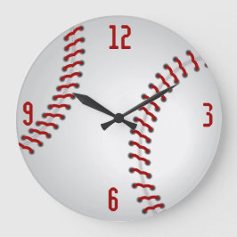 Baseball Clock Stor Klocka