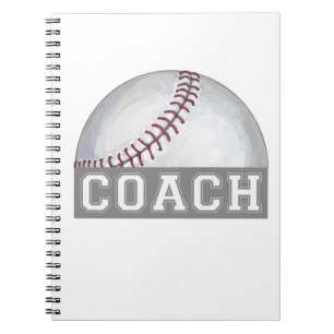 Baseball Coach Anteckningsbok Med Spiral