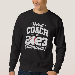 Baseball Coach Champions 2023 School Baseball Coac Lång Ärmad Tröja