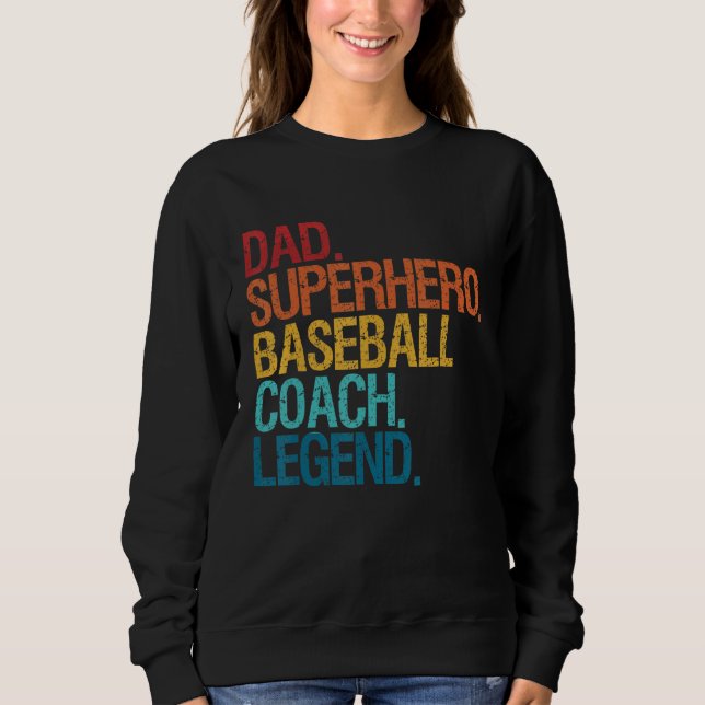 Baseball Coach Dad  For Men Women Family Matching  T Shirt (Framsida)