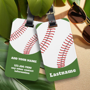 Baseball Coach - djärv modern Teckning Bagagebricka