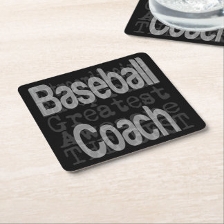 Baseball Coach Extraordinaire Underlägg Papper Kvadrat