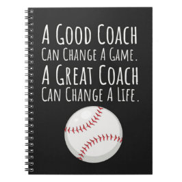 Baseball Coach Gift Ideas Keepsake From Team Sport Anteckningsbok