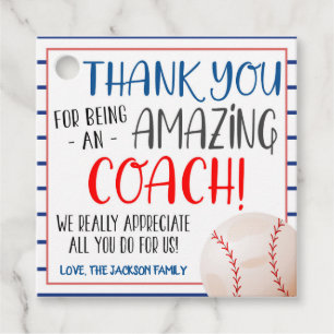 Baseball Coach Gift Märkre Gåvor Etiketter