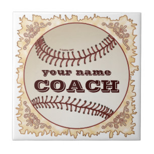 Baseball Coach Kakelplatta