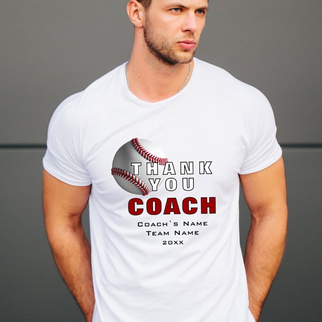 Baseball Coach Keepie Tack T Shirt (Skapare uppladdad)