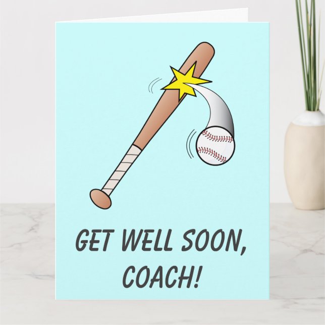 Baseball Coach kommer snart Kort (Framsida)