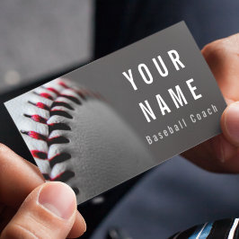 Baseball Coach Lägg till din namnspelare i moderde Visitkort