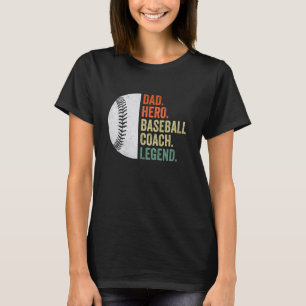Baseball Coach Pappa Fars dag Pappa Baseball T Shirt