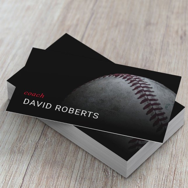 Baseball Coach Professionell Sport Instructor Visitkort (Skapare uppladdad)