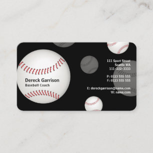 Baseball Coach PROFESSIONELL Visitkort