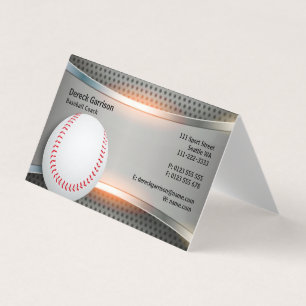 Baseball Coach  Professionell Visitkort