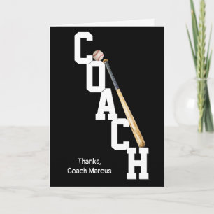 Baseball Coach - tackkort Kort