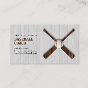 Baseball Coach Visitkort