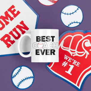 Baseball Coachs BÄSTA COACH VARJE Tack Sports Kaffemugg