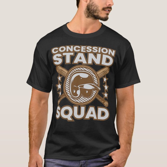 Baseball Concession Stand Squad animals -  T Shirt (Framsida)
