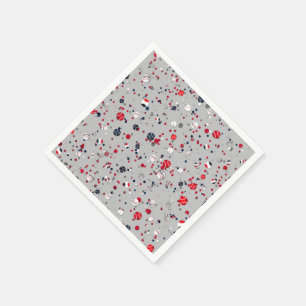 Baseball Confetti, Grått-PAPPRA PARTY NAPKINS Pappersservett
